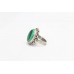 Women's Ring Traditional 925 Sterling Silver green malachite Gem Stone A 236